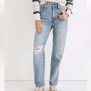 Madewell The perfect vintage straight jean in Reinhart wash blue jeans 24